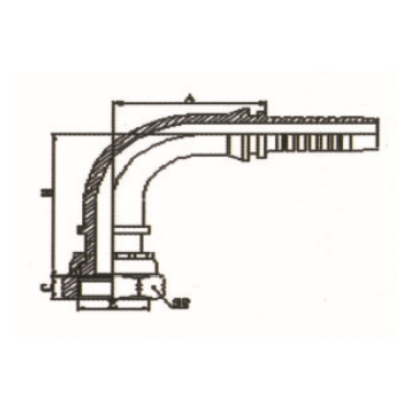 90°ORFS内螺纹平面 ISO 12151-1-SAE J516