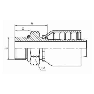 美制SAE外螺纹带O形圈 ISO 11926 SAE J1926