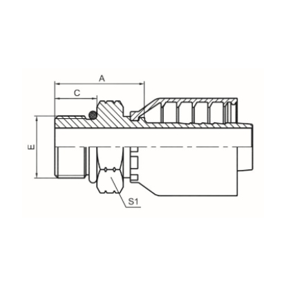 美制SAE外螺纹带O形圈 ISO 11926 SAE J1926