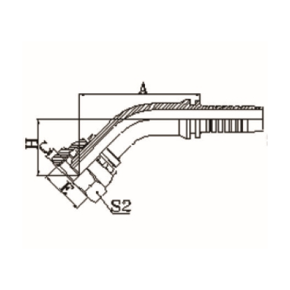 45° BSP FEMALE MULTISEAL