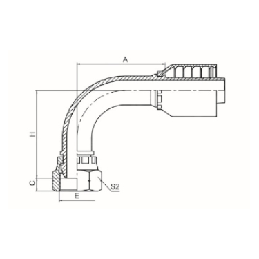 90° BSP FEMALE MULTISEAL