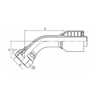 45° BSP FEMALE MULTISEAL