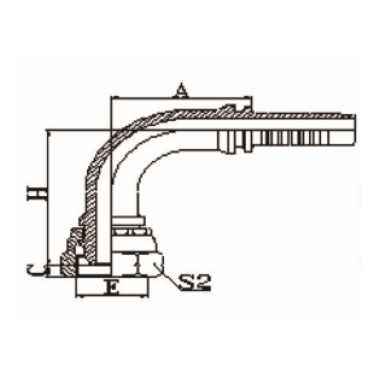 90°  BSP FEMALE MULTISEAL