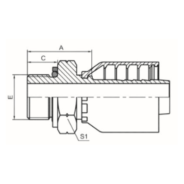 BSP MALE O-RING O-RING SEAL