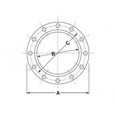 Carbon steel forged raised face threaded flange碳钢锻造凸面螺纹法兰