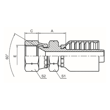 JIS GAS FEMALE 60° CONE JIS B8363