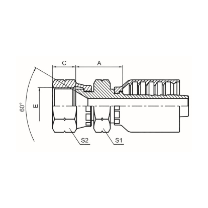 JIS GAS FEMALE 60° CONE JIS B8363