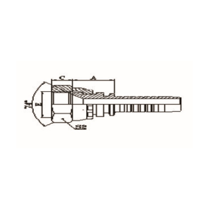 METRIC FEMALE 74° CONE