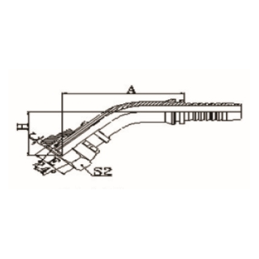 45° METRIC FEMALE 24° CONE O-RING L.T. ISO 12151-2-DIN 3865