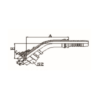 45° METRIC FEMALE 24° CONE O-RING L.T. ISO 12151-2-DIN 3865