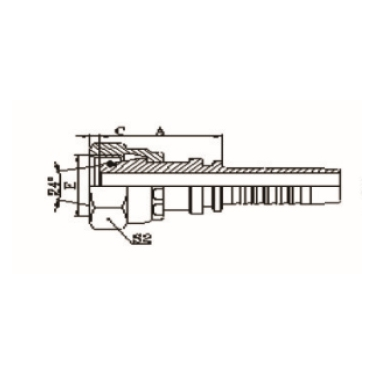 METRIC FEMALE 24° CONE O-RING L.T. ISO 2151-2-DIN 3865