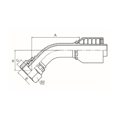 45° METRIC FEMALE MULTISEAL