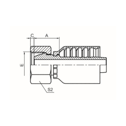 METRIC FEMALE 24° MULTISEAL H.T.