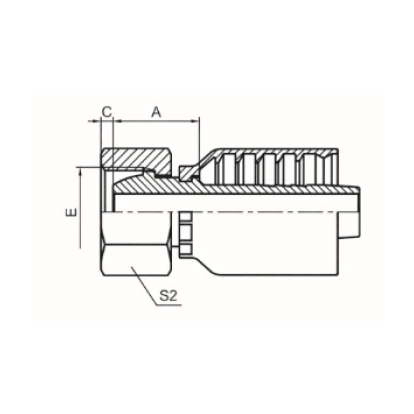 METRIC FEMALE 24° MULTISEAL L.T.