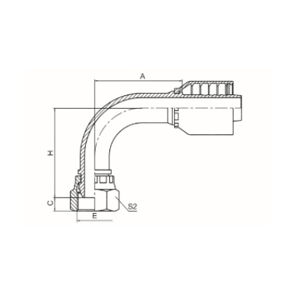 90° METRIC FEMALE MULTISEAL