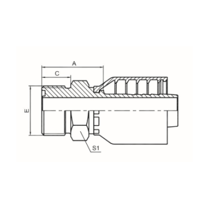 METRIC MALE FLAT O-RING